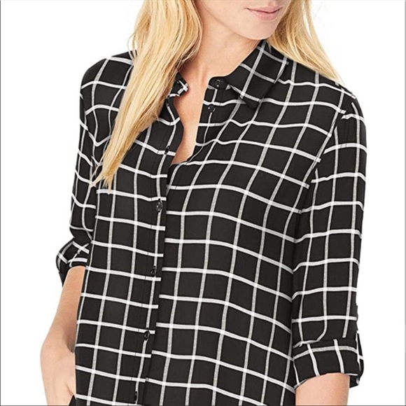 Calvin Klein  Windowpane Boyfriend Tunic - Picture 4 of 8